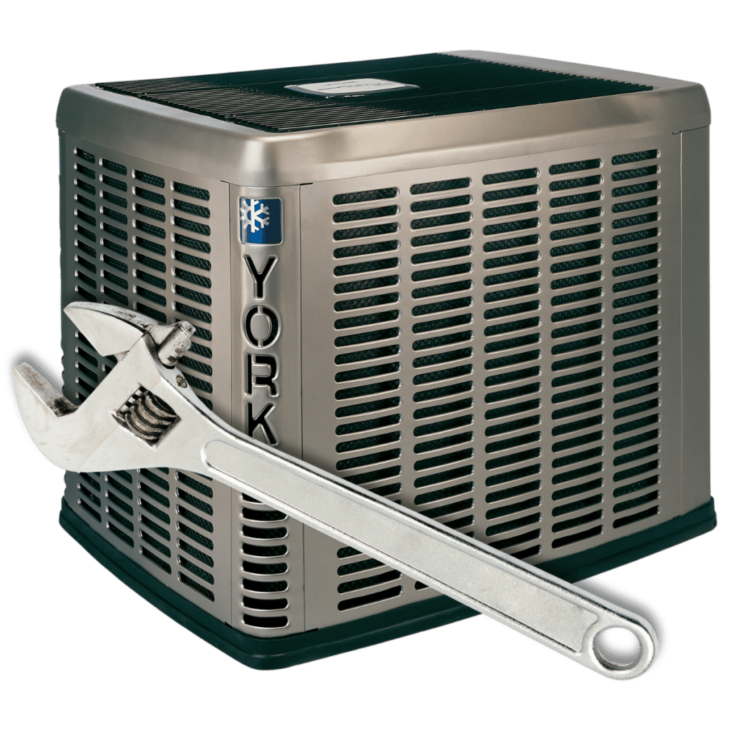 air conditioner york with wrench
