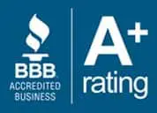 Better Business Bureau A plus rating logo