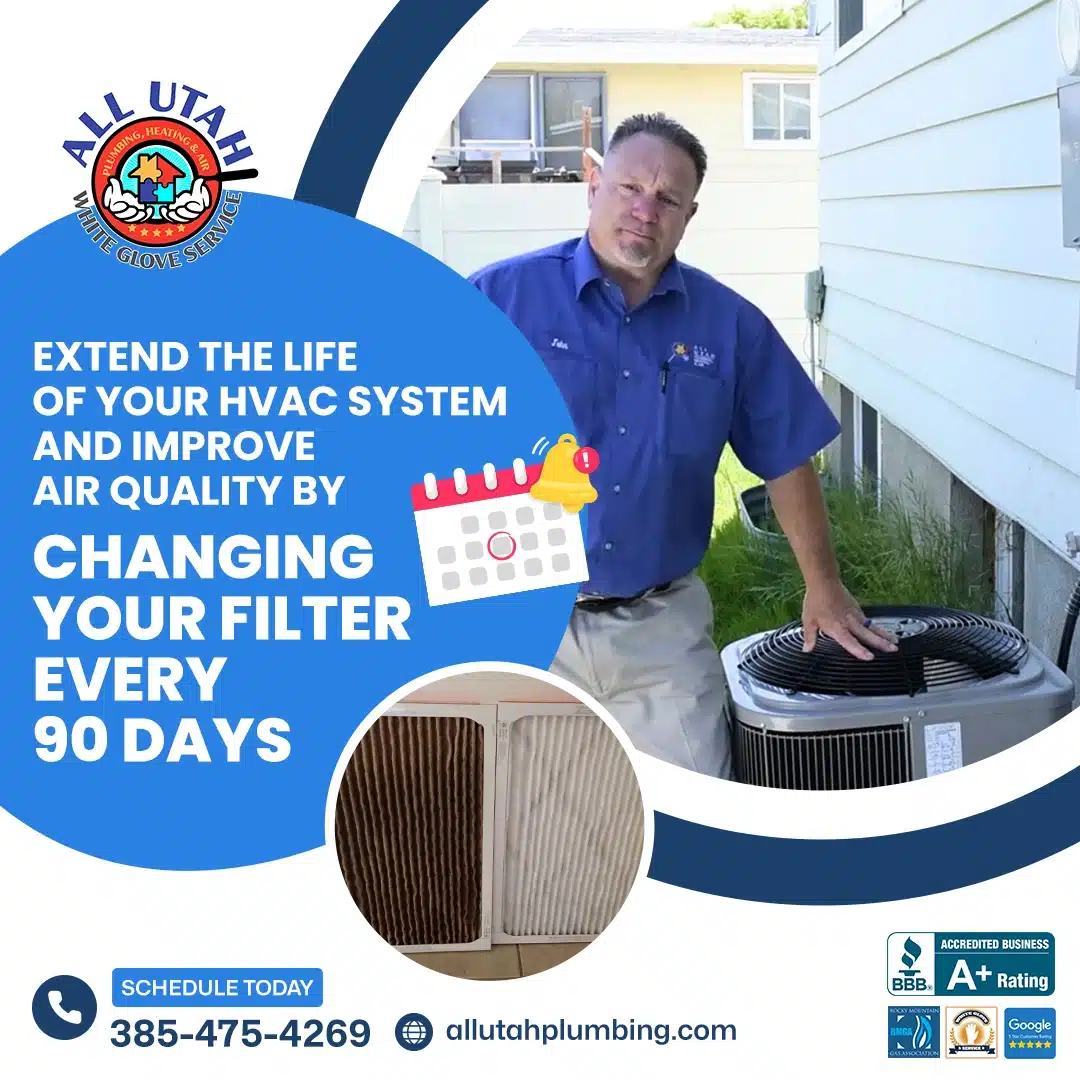 change your ac filter 90 days