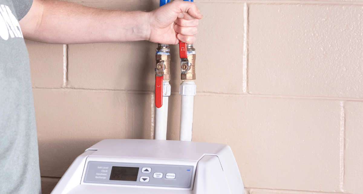 water softener plumbing